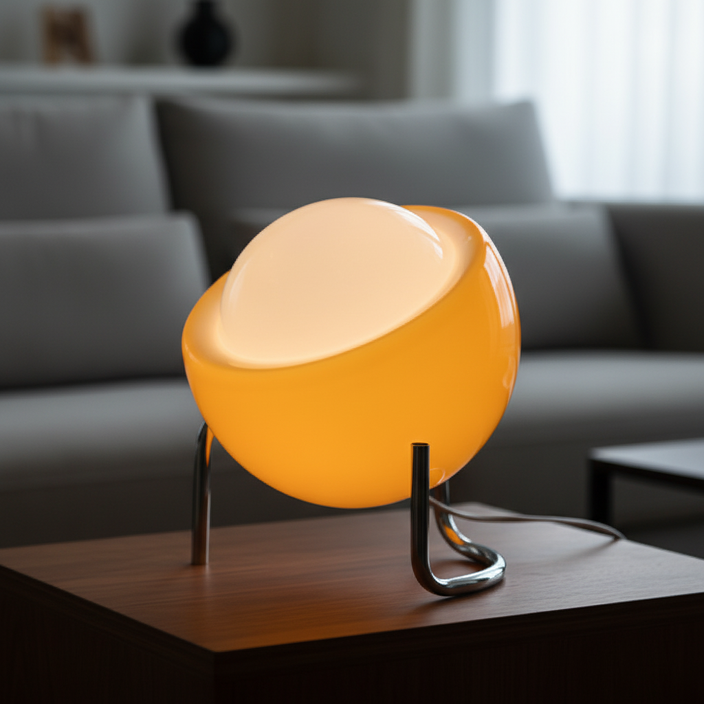 Retro Glas Tischlampe - GlassHaven