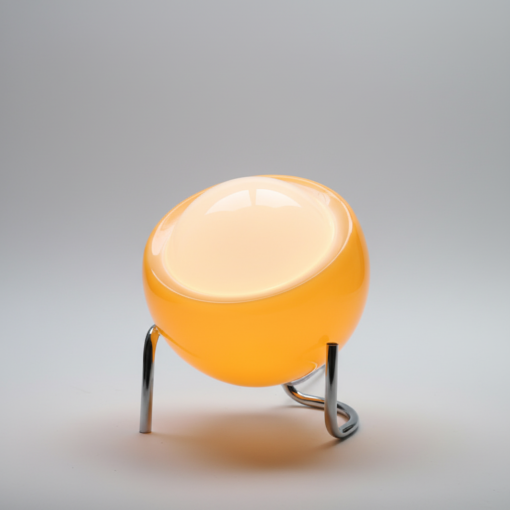 Retro Glas Tischlampe - GlassHaven