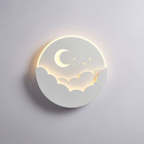 Ronde Maan En Sterren Muurverlichting - Skylume