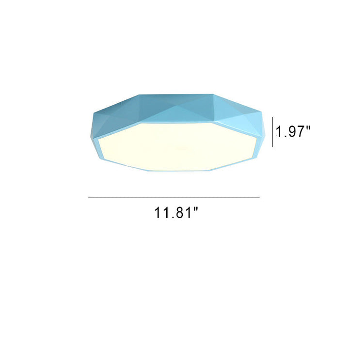 Schéma du plus petit modèle bleu avec ses dimensions de diamètre et de hauteur 7