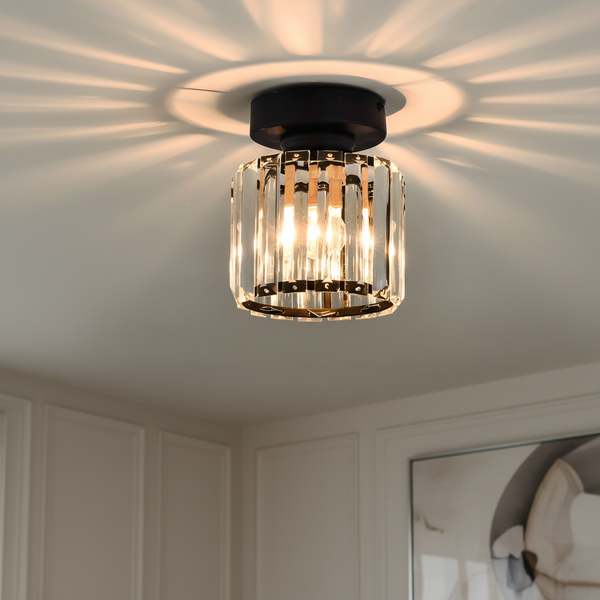 Semi Flush Kristallen Plafondlamp - Glanzara