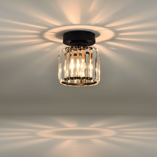 Semi Flush Kristallen Plafondlamp - Glanzara