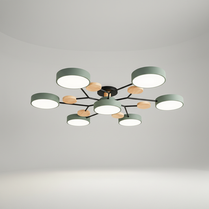 Skandinavische LED Deckenleuchte - SkandiGlow