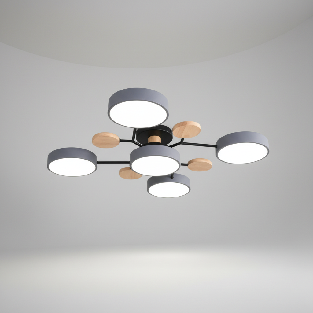 Skandinavische LED Deckenleuchte - SkandiGlow