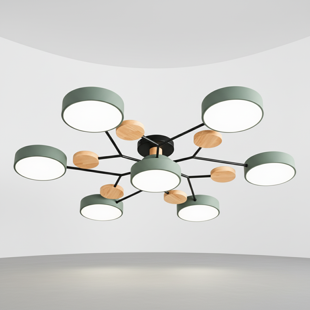 Skandinavische LED Deckenleuchte - SkandiGlow