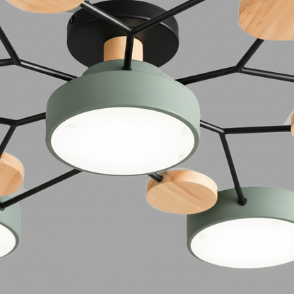 Skandinavische LED Deckenleuchte - SkandiGlow