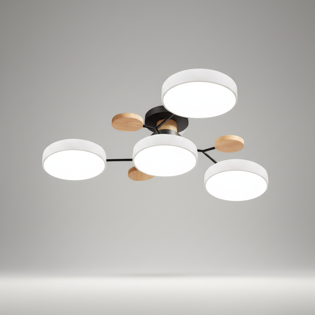 Skandinavische LED Deckenleuchte - SkandiGlow