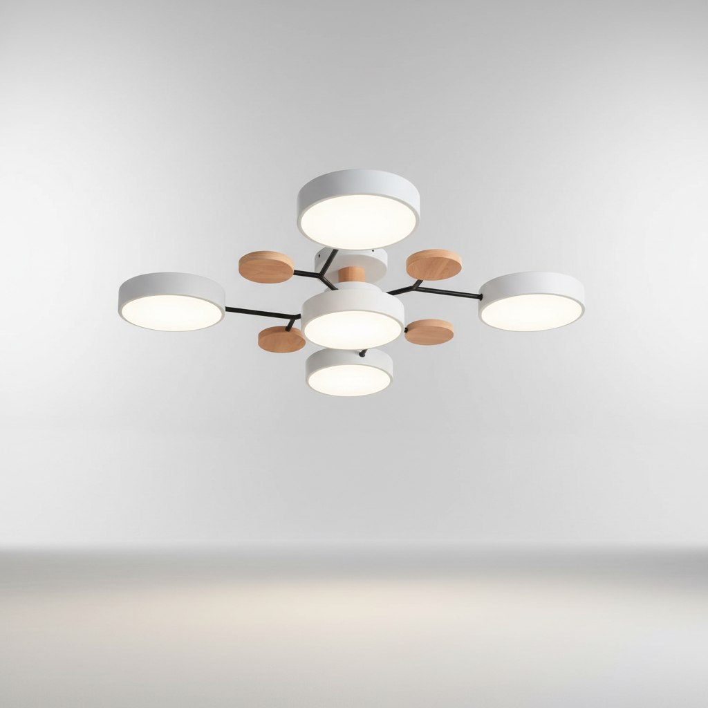 Skandinavische LED Deckenleuchte - SkandiGlow