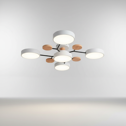 Skandinavische LED Deckenleuchte - SkandiGlow