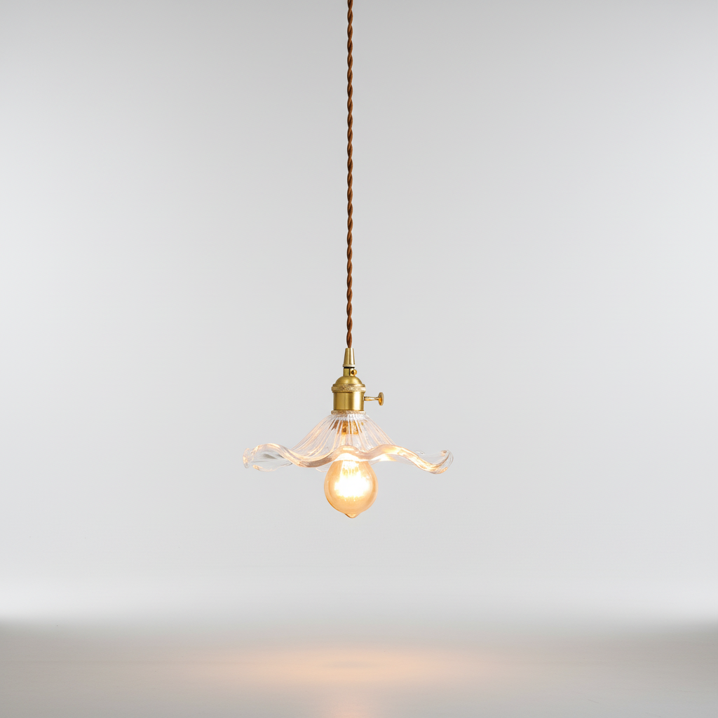 Skandinavische LED Hängeleuchte - GlassVelvet