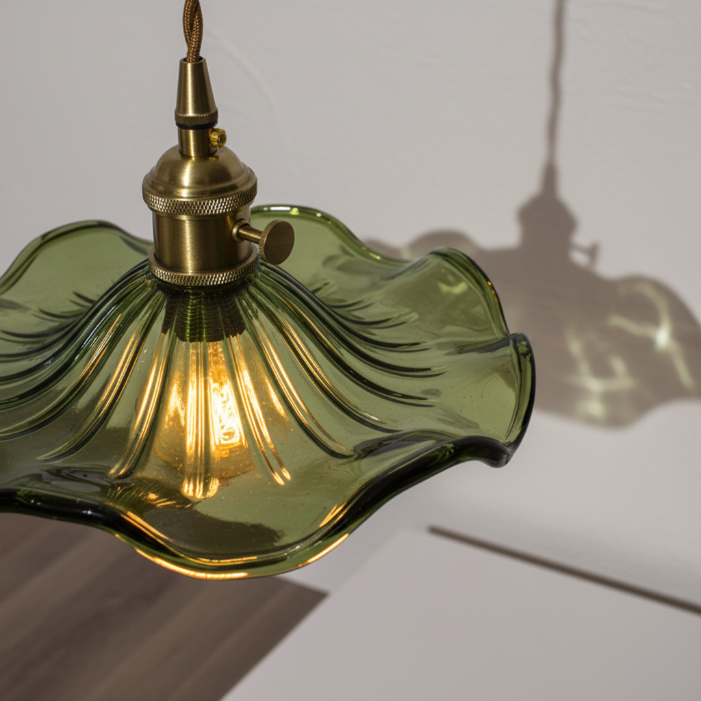 Skandinavische LED Hängeleuchte - GlassVelvet