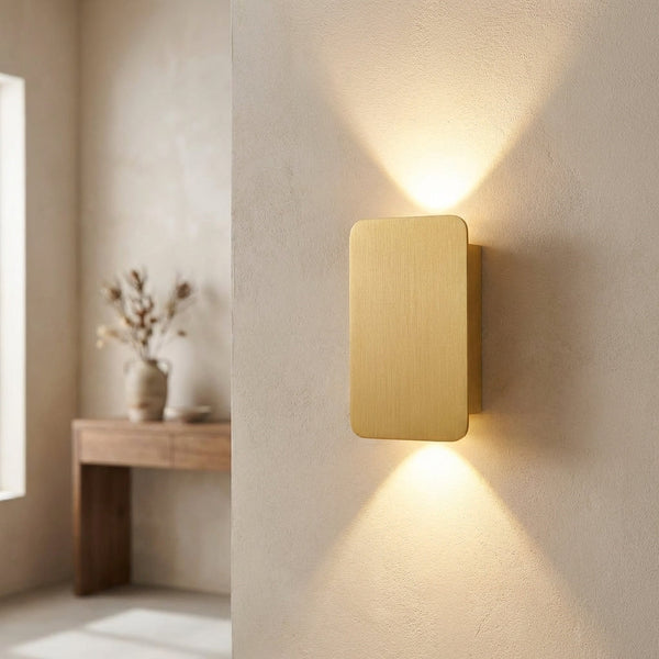 Slanke rechthoekige wandlamp - Scandara
