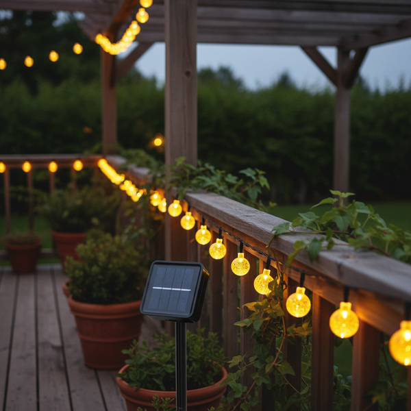 Zonne-energie LED lichtsnoer - LumenOrbs