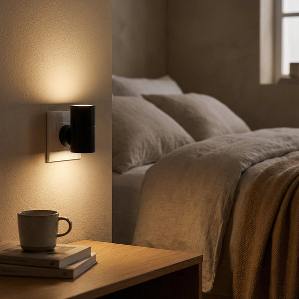 Subtiele Muur Gemonteerde Stekkerlamp - Noctiflow