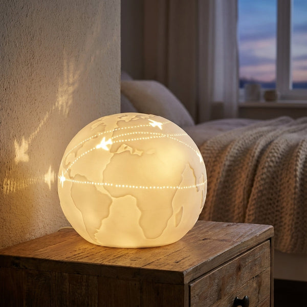 Tafellamp met Globe Motief - Aerolume