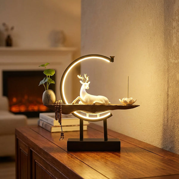 Decoratieve tafellamp-sculptuur – Lunareve