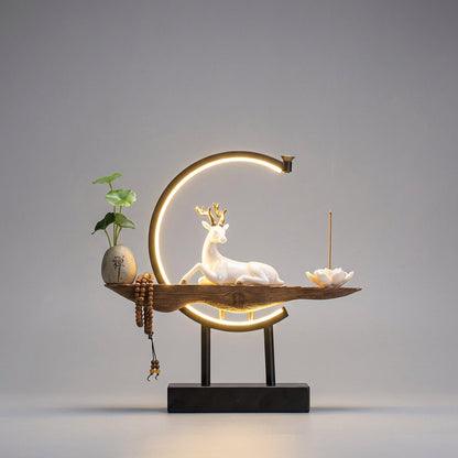 Tabletop Decorative Lamp Sculpture - Lunareve