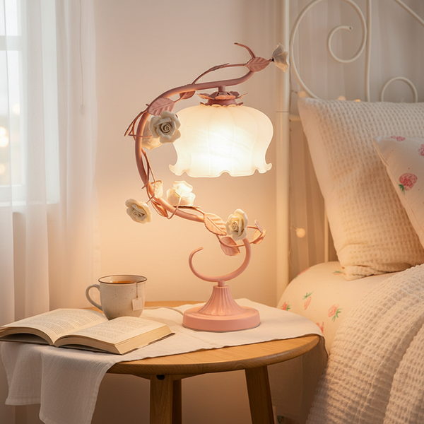 Tafellamp met rozenmotieven - Roseglow