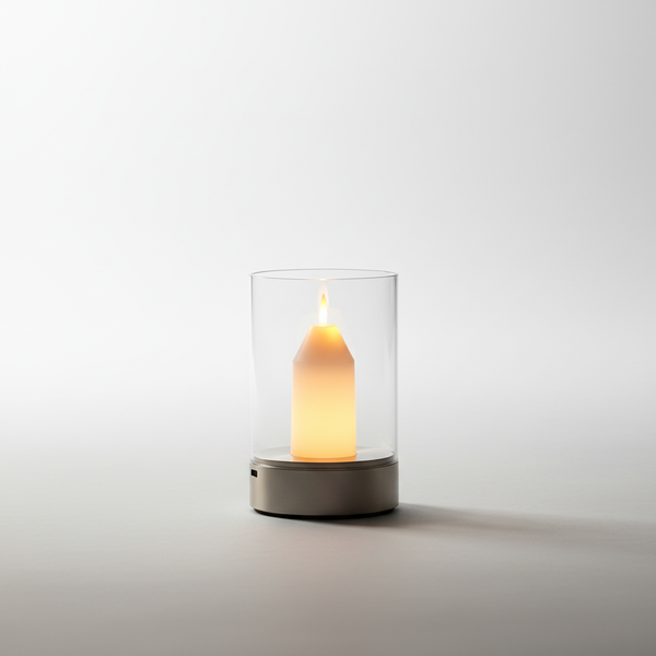 Transparante LED Kaarsenzylinder - HandGlim