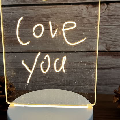 Transparentes Acryl Notizbrett - GlowMemo