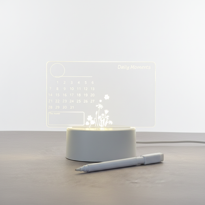 Transparentes Acryl Notizbrett - GlowMemo