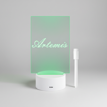 Transparentes Acryl Notizbrett - GlowMemo