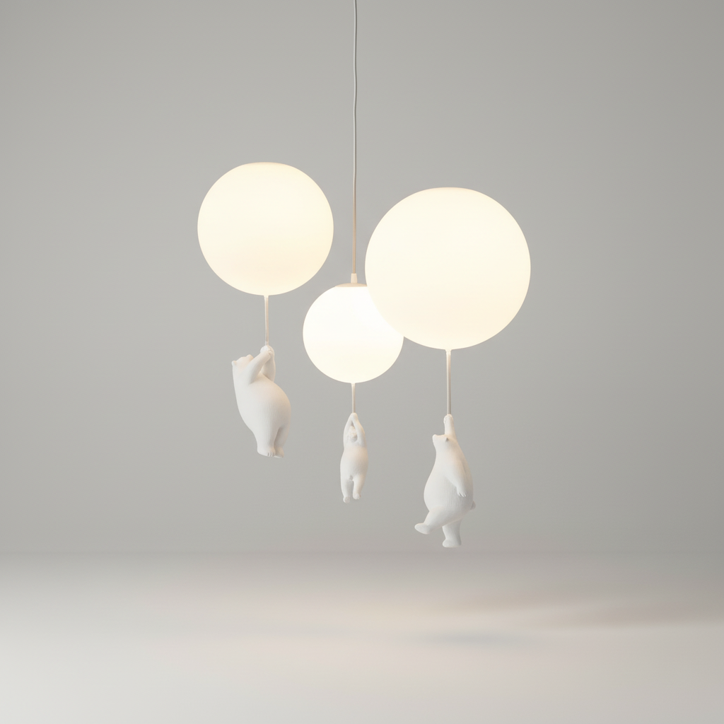 Verspielte Kinderzimmerleuchte - BalloonBearo