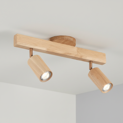 Verstellbare Spotleuchte Holz - Ecobeam