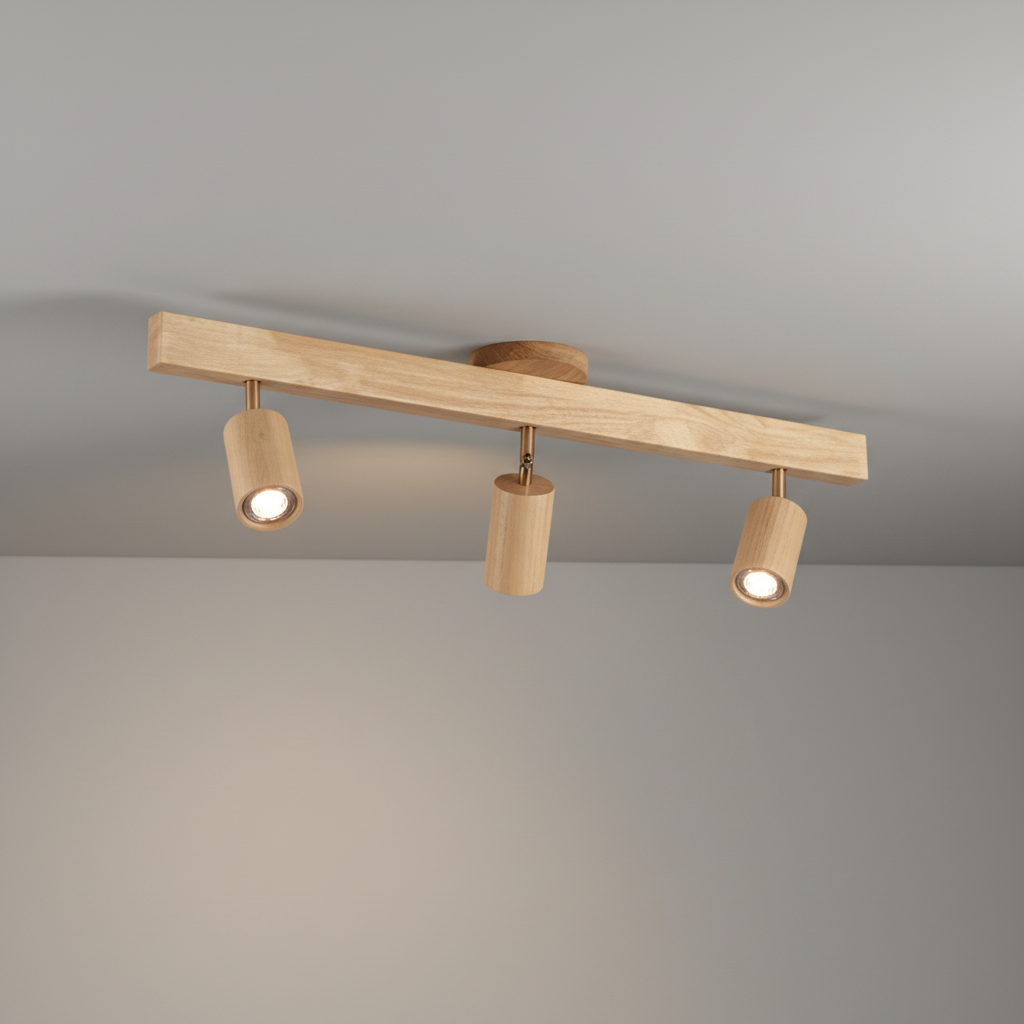 Verstellbare Spotleuchte Holz - Ecobeam