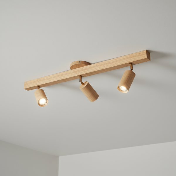 Verstelbare Spotlamp Hout - Ecobeam