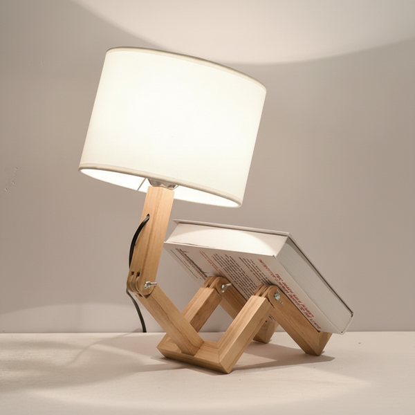 Verstelbare Houten Tafellamp - Lampique