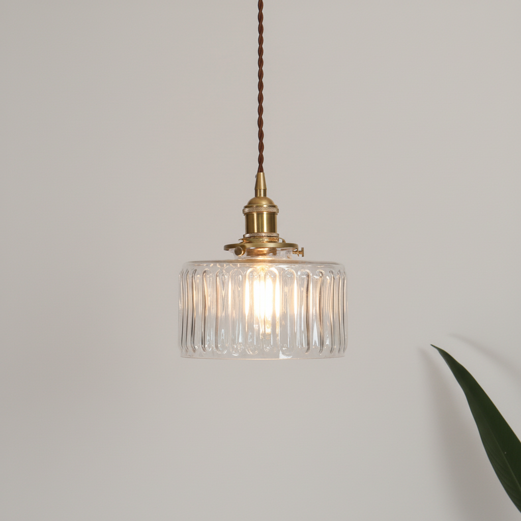 Vintage Kristall Hängelampe - Glassvibe