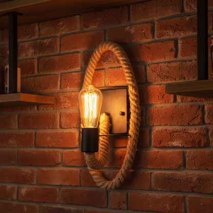 Vintage Stil Wandbeleuchtung - RopeLuma