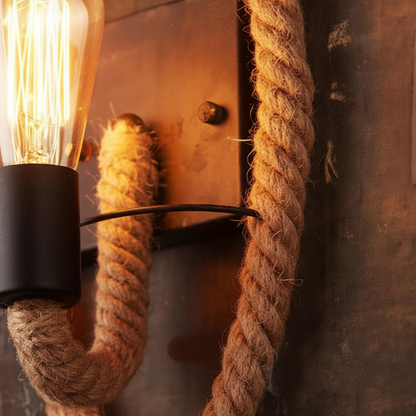 Vintage Stil Wandbeleuchtung - RopeLuma