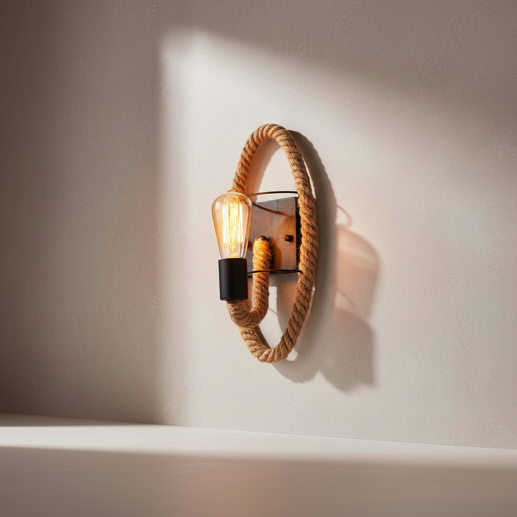 Vintage Stil Wandbeleuchtung - RopeLuma