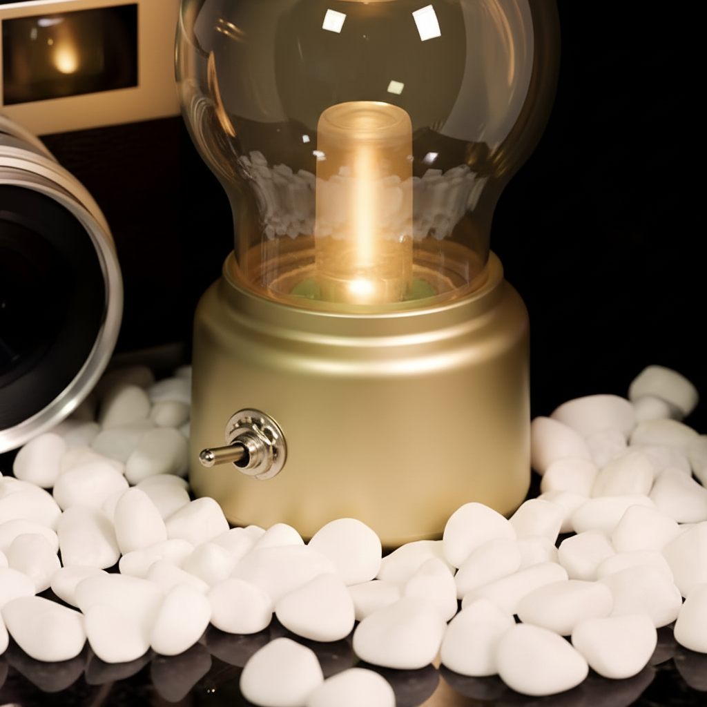 Vintage Tischlampe Aus Glas - AmbiBulb