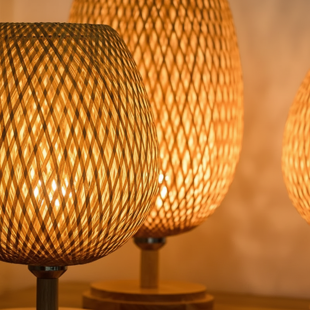 Vintage Inspirierte Wohnleuchte - BambooGlow