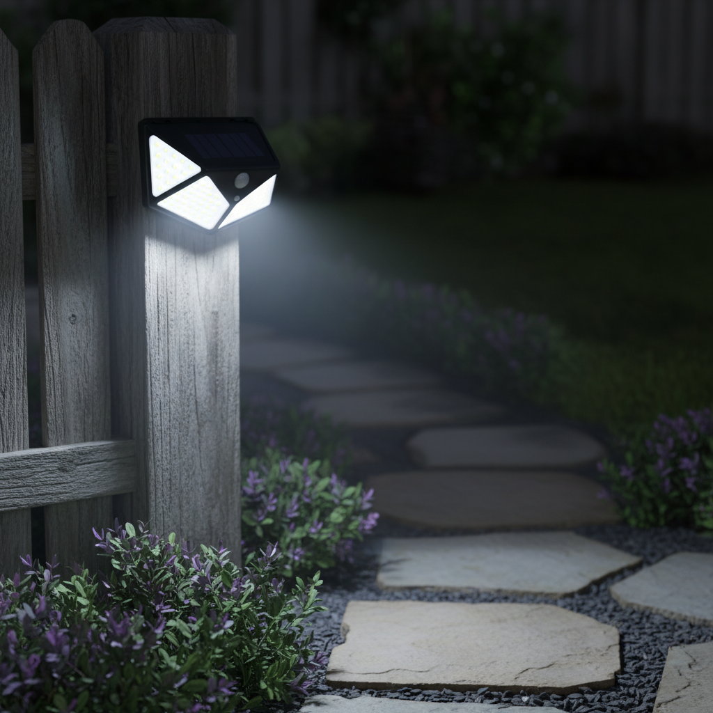 Wandmontierte Solarleuchte - LumoEdge