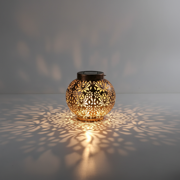 Waterdichte Buitenlantaarn Met Patroon - GardenAura