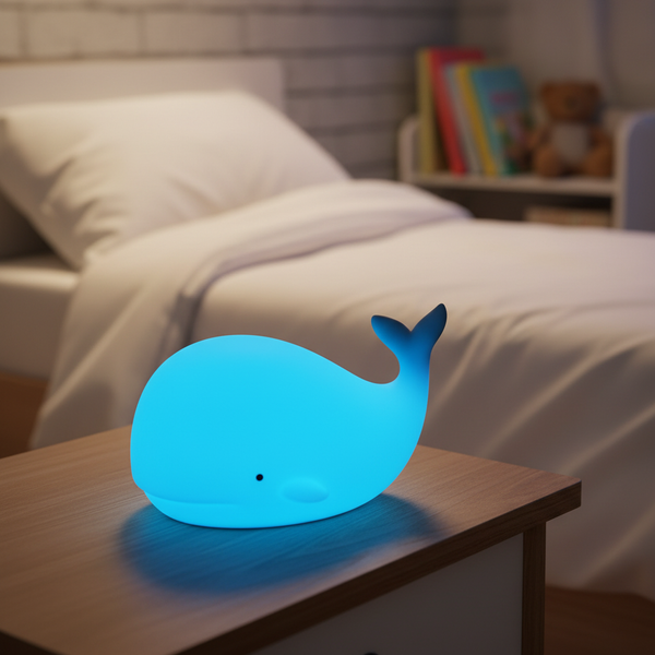 Zachte Silikon Nachtlamp - GlowWhale