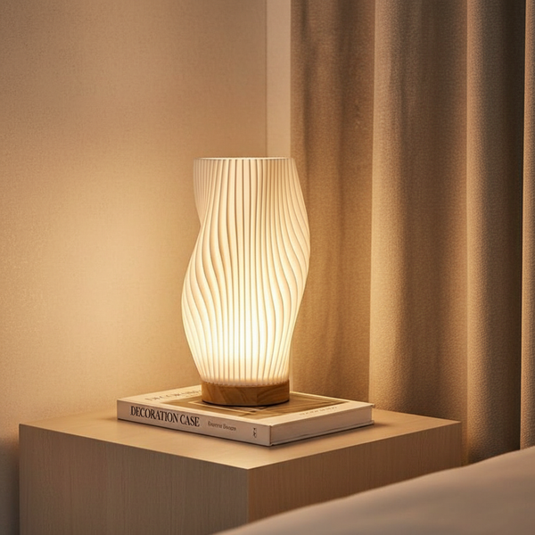 Golfvormige Tafellamp - GlowRipple