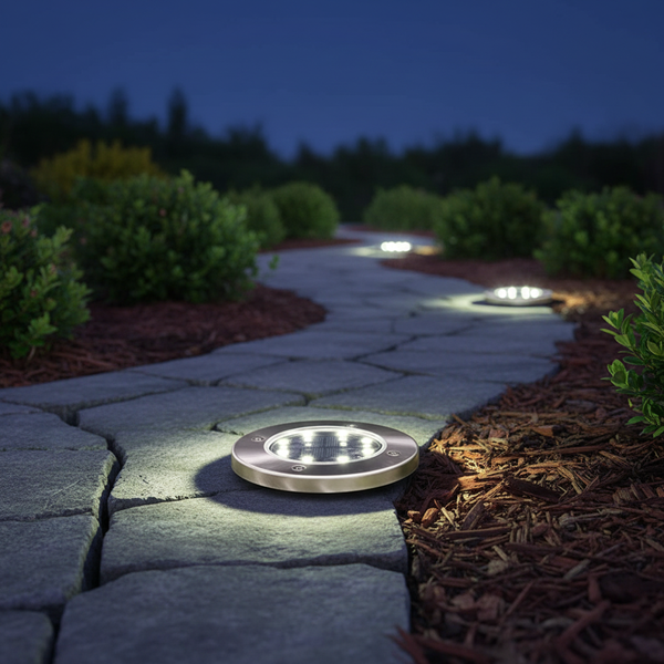 Weerbestendige Buitenverlichting Roestvrijstaal-uitstraling - PathGleam