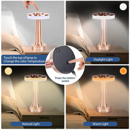 Wiederaufladbare Kabellose Tischlampe - Lumicrestia