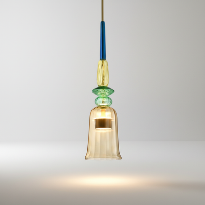 Zylindrische Glas Hängeleuchte - Colorluma