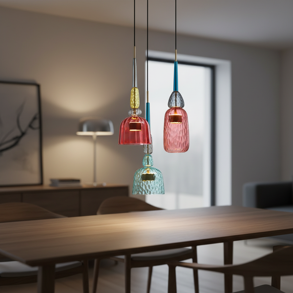 Cilindrische Glazen Hanglamp - Colorluma