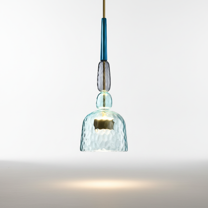 Zylindrische Glas Hängeleuchte - Colorluma