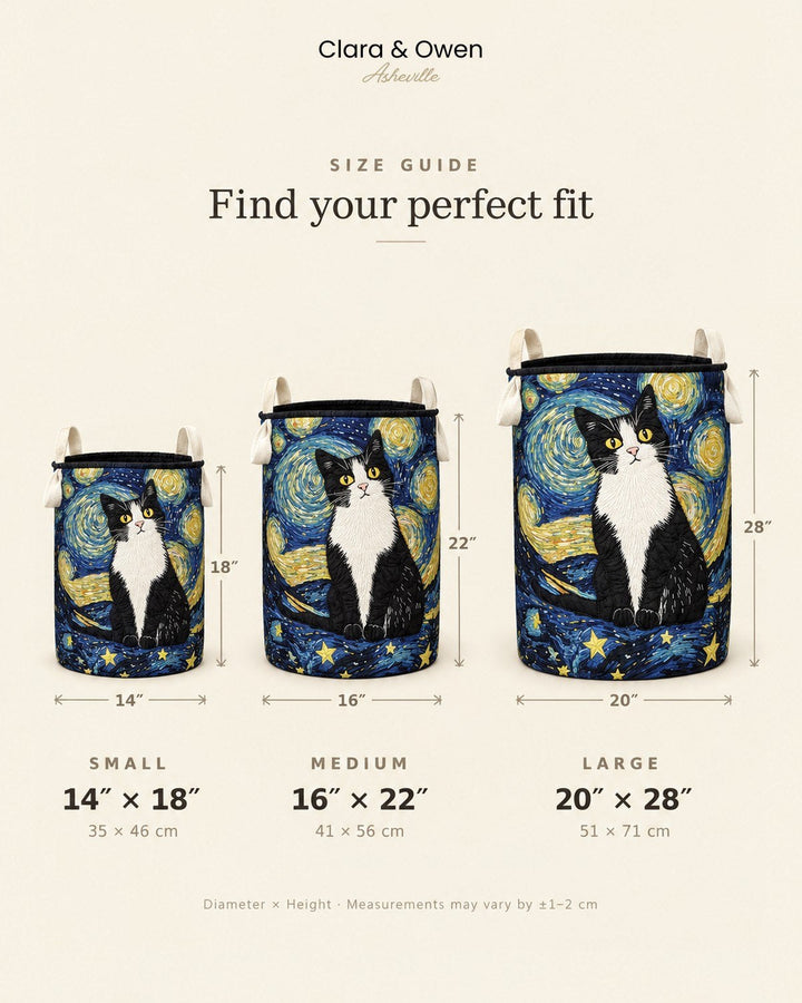 Comparatif des trois tailles du panier, petite, moyenne et grande, avec le diamètre et la hauteur indiqués en pouces et en centimètres. 5
