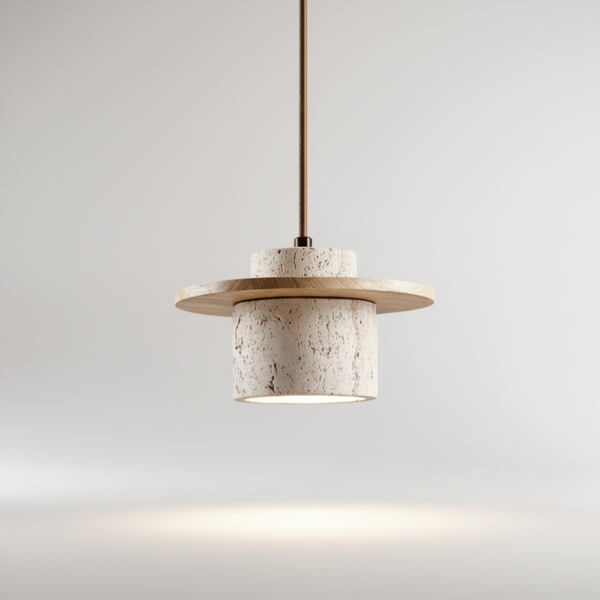 Hanglamp Travertin Houtlook - Travento