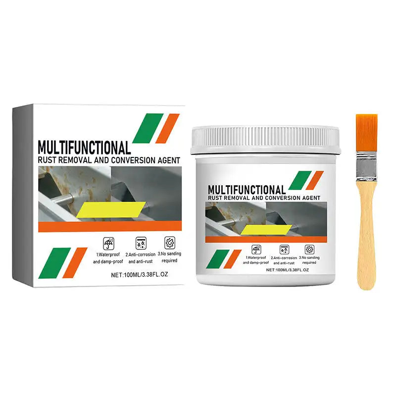 Coffret, pot blanc et pinceau à manche en bois, version dont l'aperçu montre une surface grise. 14