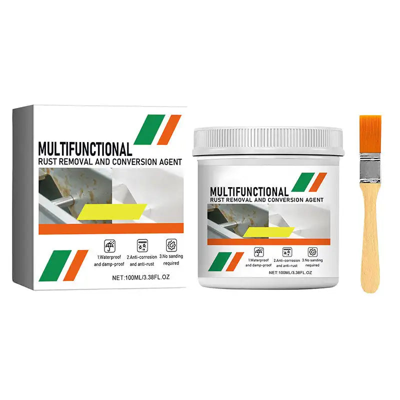 Coffret, pot blanc et pinceau à manche en bois, version dont l'aperçu montre une surface blanche. 16